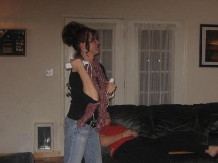 Me boxing on wii...lol