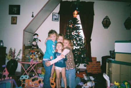 My granddaughters at Christmas