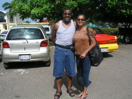 J and I in Jamaica at EL Greco Resort