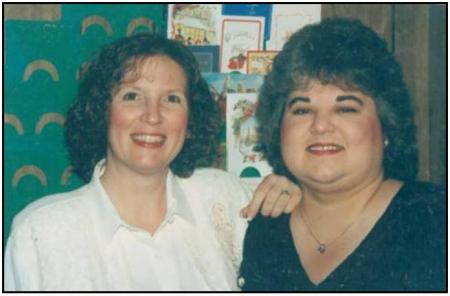 Peg and Cath Dec 93