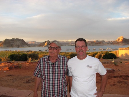 My dad & I Lake Powell May 2009