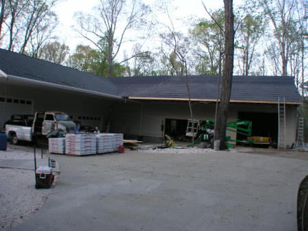 building the new garage