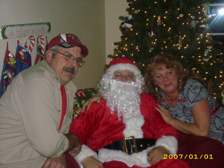 Randy (my X) Santa and Janalee