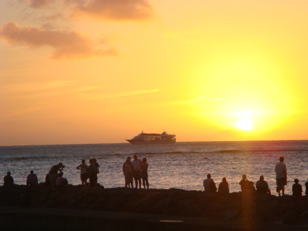 Another beautiful sunset in Hawaii Jan. 2008