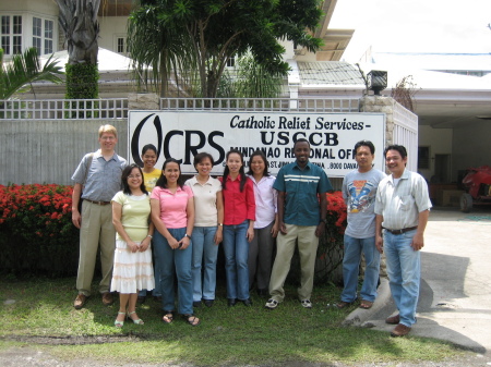 Paul with the team from CRS Philippines