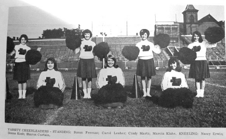 Lebanon HS Cheerleaders of 1966