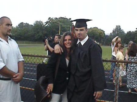 Angela and her brother, AC, at his graduation.