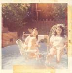 Kathy and Mary Pool side on Judy ave 1972