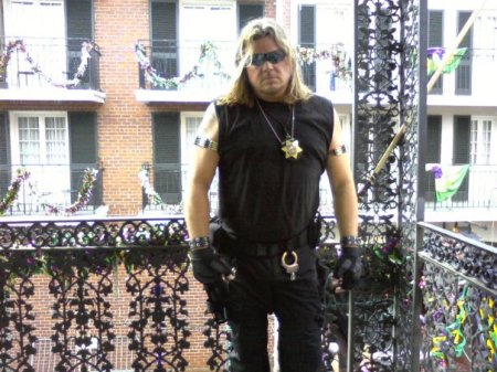 MARDI GRAS...COSTUME...DOG THE BOUNTY HUNTER