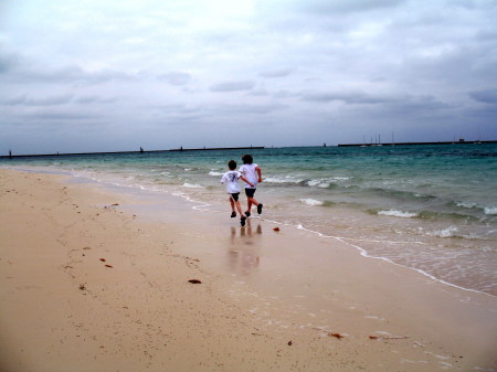 Boys on Andros Island