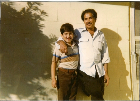 me and my dad im 8 years old