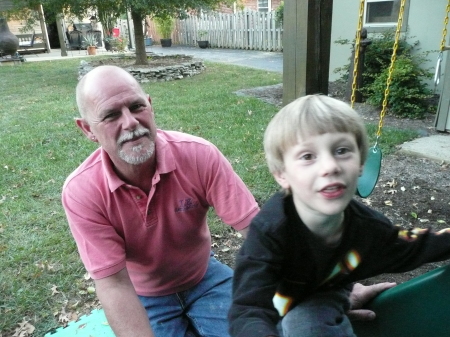 With my grandson Devin