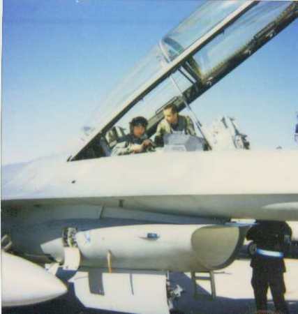 Right before my F-16 Flight, 2002