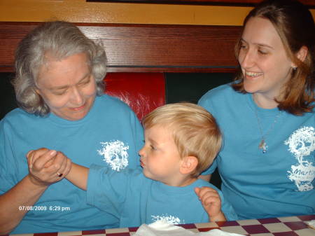 Andrea with Grandkids Brig & Matty