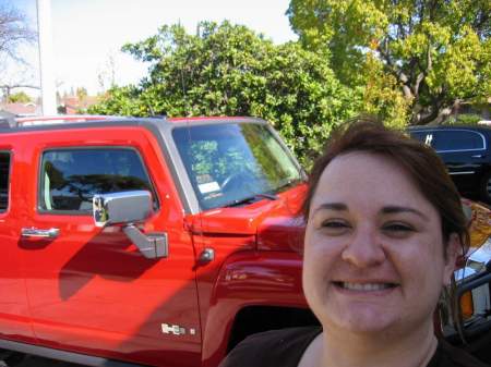 Tracy w/her Hummer