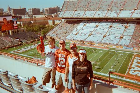 First Fans to the UT Stadium in Austin