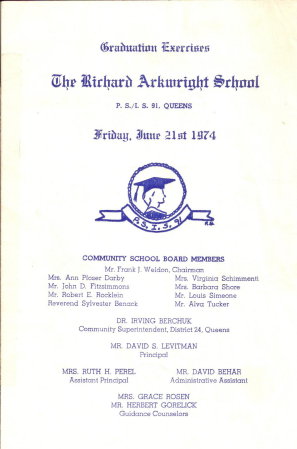 PS 91 Graduation 1974