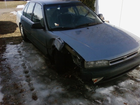 Totaled my 90 Honda Accord...