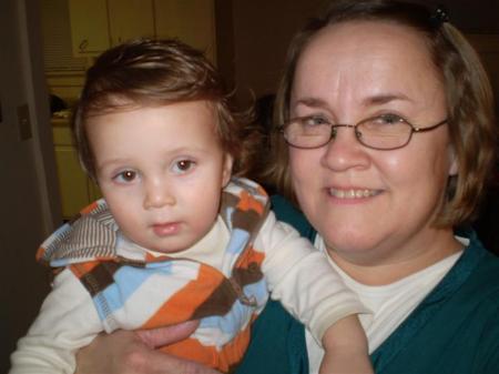 Grandson Nathan, and my wife, Joanna.