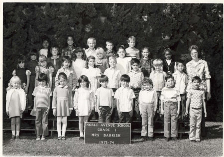 grade 1 Mrs. Barrish 1973