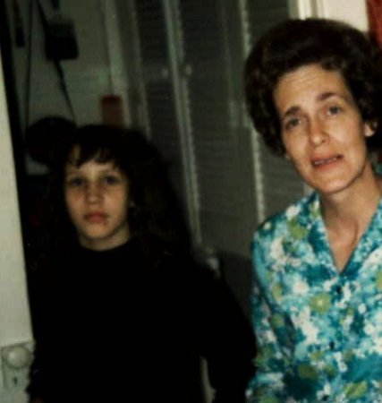 My Mom and I, think I was about 10.