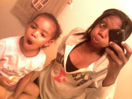 My Oldest & Baby taking silly pics