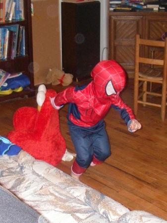 And Spiderman launches into action!!!!