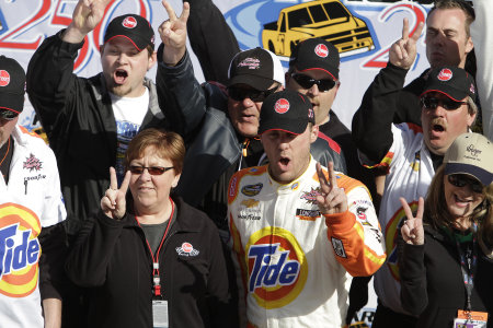 Victory Lane with Kevin Harvick.