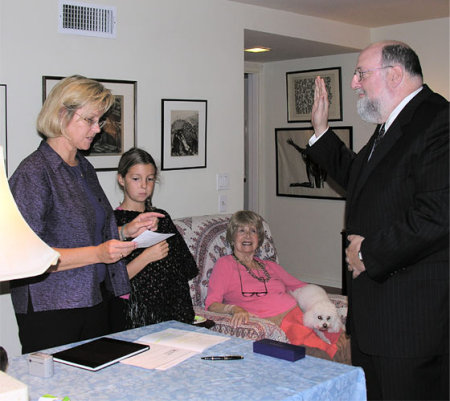 Being sworn into the State Bar of California`