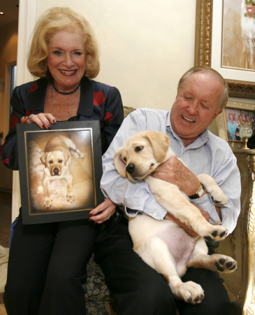 Nina,Ed, and Lancey our CLONED Dog