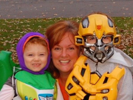 Scary costumes, especially the middle one!