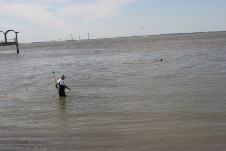 Approaching the sand bar at Jekyll