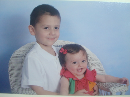 Aaron and my step-granddaughter june 2009