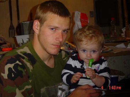 My son and grandson