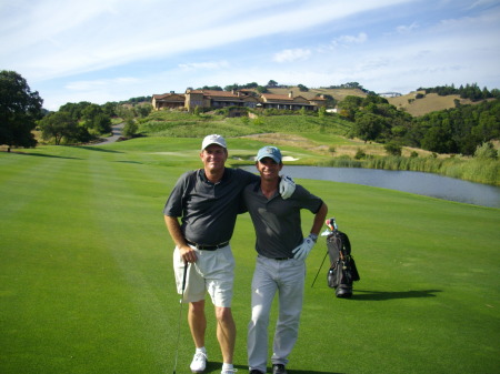 Good Bud Dan enjoying my home course...