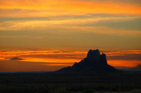 florida sunset on arizona landscape