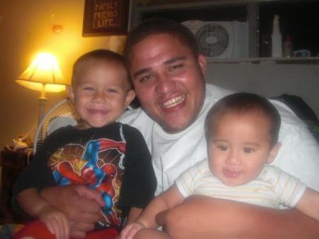 MY OLDEST SON JR. AND HIS TWO BOYS..