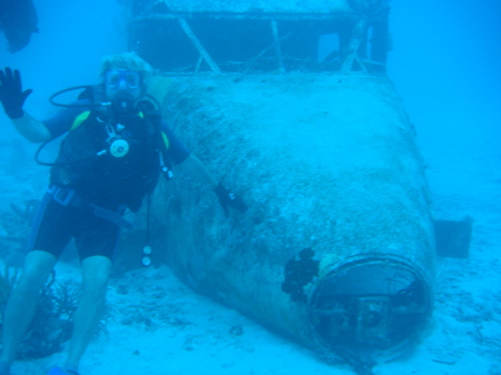 Diving an airplane in the BVI's