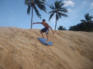 SURFING THE SAND IN HAWAII