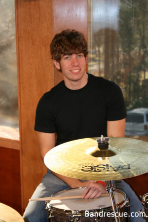 Cameron, drummer in the ABC Studios