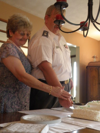 Cutting Our Wedding Cake