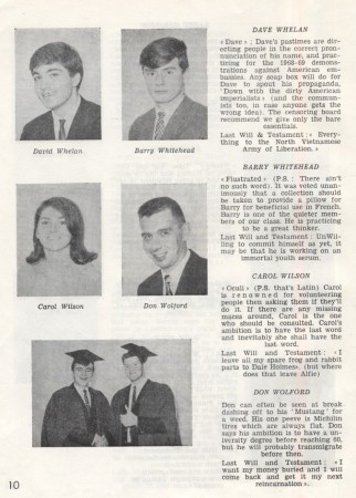 Last page showing my classmates 66-67