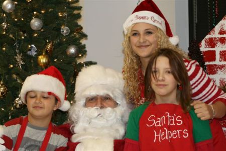 Zach, Chelsea, Marinea & Santa