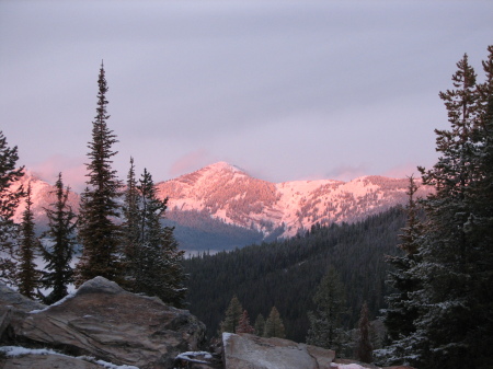 Montana mountain sunrise