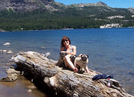 Diane at the lake