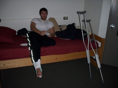 Mike's Injured Ankle