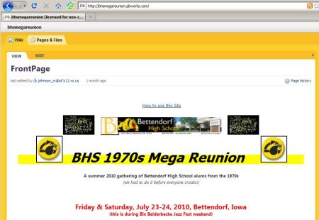 the Reunion Website