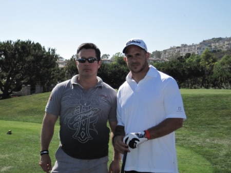 Ed with Justin Fargas / Golf Tournament