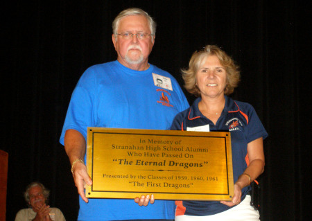 Walt Lee presented the Eternal Dragons plaque