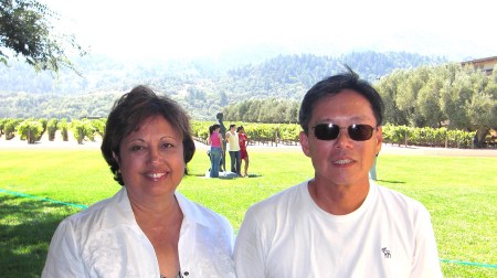 Jan and Van in Napa Valley 2008